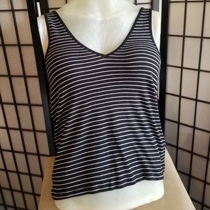 Nwot Stripped black and white tank top